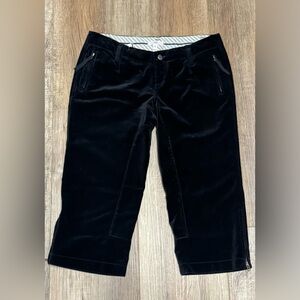 Joie Black Velvet Capris